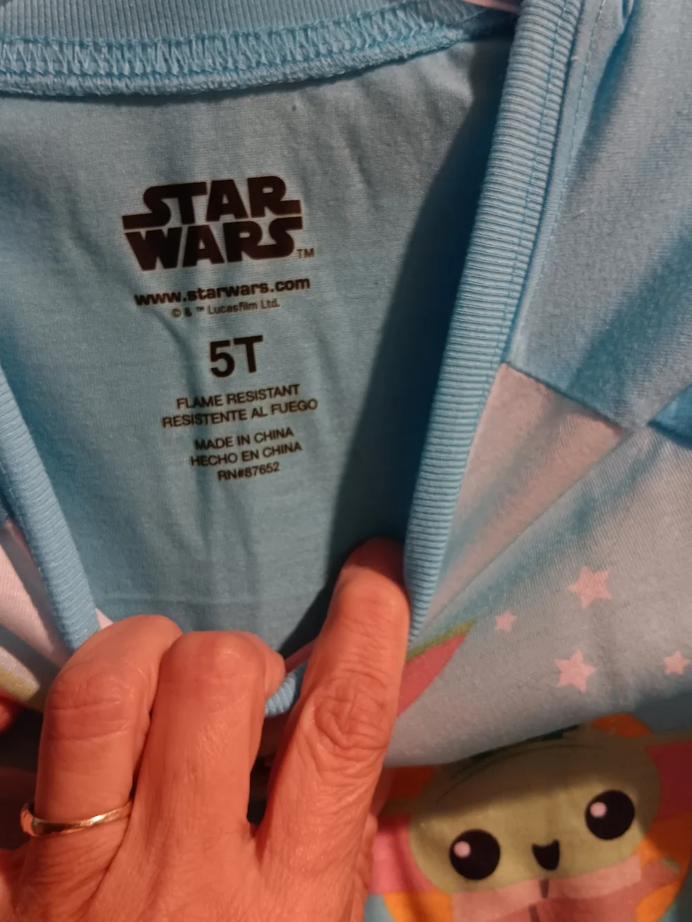 Star Wars 🦄 Light Blue Kids Pajama Set with The Child & Mandalorian